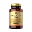 Solgar Chelated Zink, 100 tabletter - Zink til sund hud - Understøtter Cell Growth & DNA Dannelse - Udfører Antioxidant Aktivitet - Understøtter et sundt immunsystem - Ikke GMO, Gluten Free - 100 Servere
