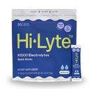 Hi- Lyte K1000 Electrolytes Sticks Unflavored Keto & Performance, 30 Servere