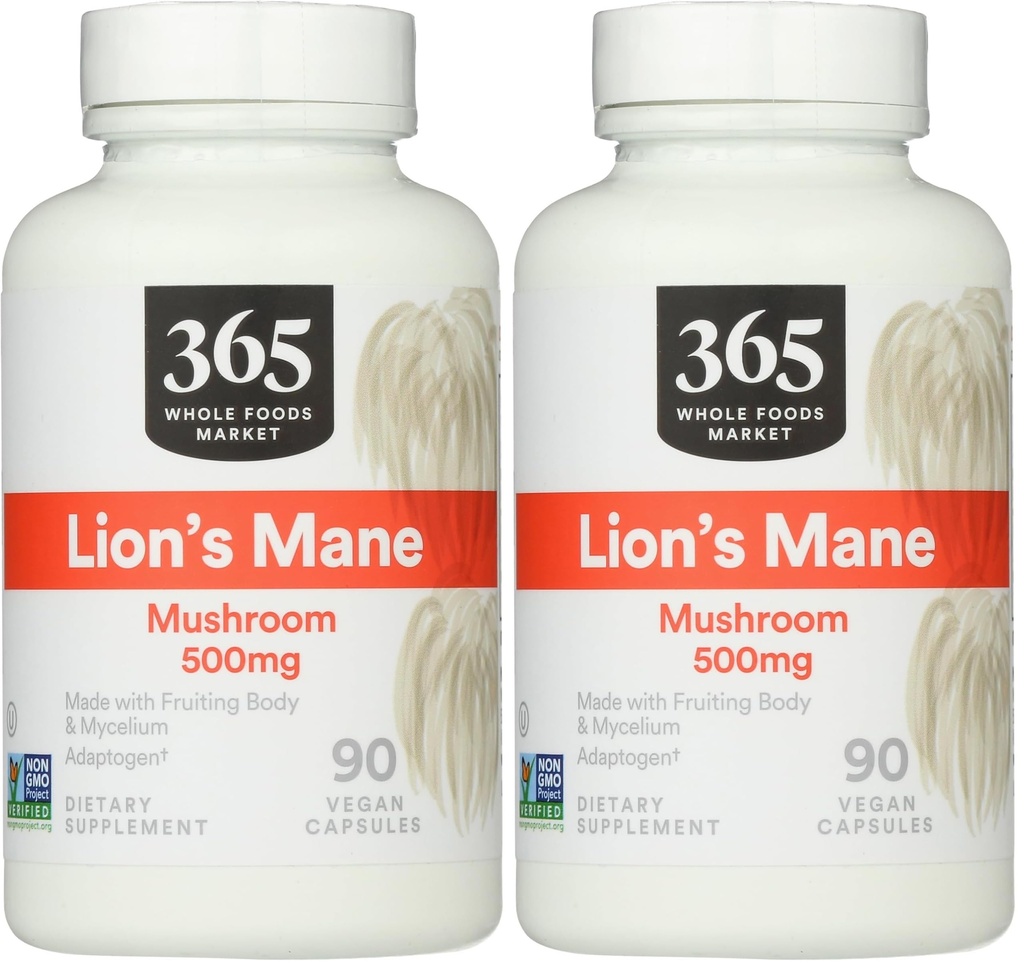 365 by Whole Foods Market, Lion 's Mane, 90 Count (Pack of 2)