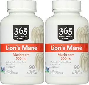 365 by Whole Foods Market, Lion 's Mane, 90 Count (Pack of 2)