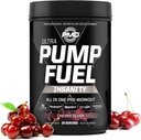 PMD Sports Pump Fuel Ultra Insanity - Premium Pre Workout Powder & Muscle Pump, Greater Focus, Endurance & Recovery, Premium Creatin, Arginin & Beta Alanine - Cherry Slush (30 Servere)