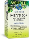 Natural Factors, Mænds 50 + Multivitamin & Mineral, 1 Servering Indeholder Nutrition Ækvivalent med ½ LB Veggies, 60 Greve (pakke med 1)