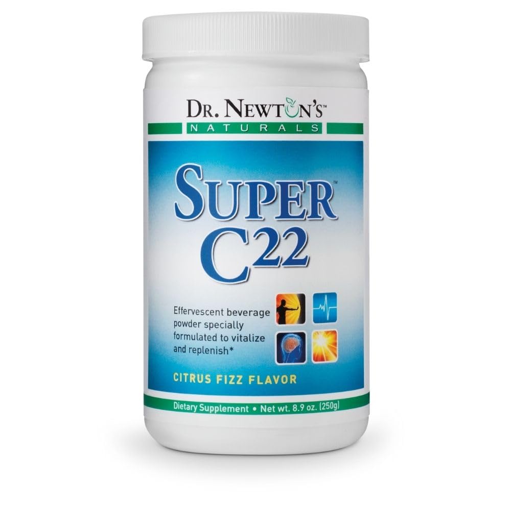 Dr. Newtons Naturals Super C22 effervescent C-vitamin Fizzy pulverdrik blandes med 22 naturlige kilder til C-vitamin - 1500mg -8,9 Ounce Can