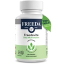 Freedavite Tiny Tablet - Moderate Multivitamin for Men and Women - Pure Vitamin A, C, D, E, B1, B2, B6, B12, Biotin, Calcium, Zinc, Iron, Magnesium, Manganese, Copper, Selenium, Iodine - 250 Count