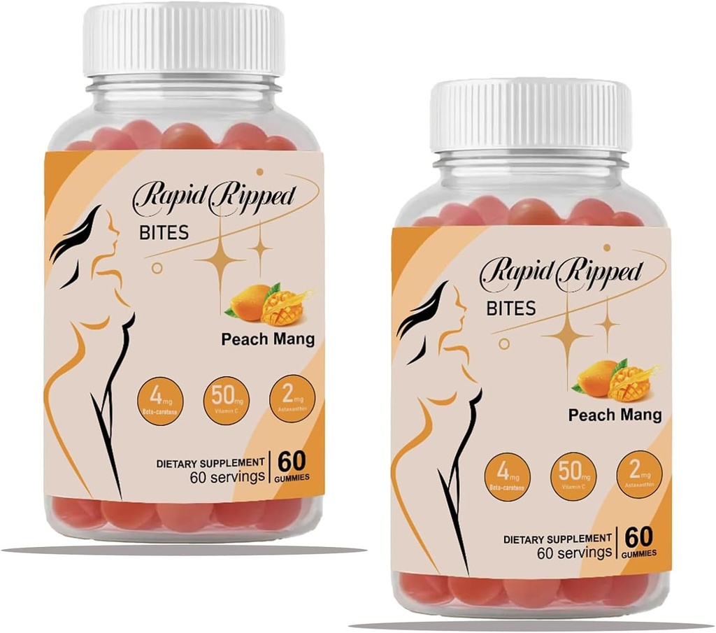 Garvning Gummier for hud sundhed & Glow - 60 Gummies, Super Natural Garvning Dagligt tillæg med Beta- Caroten, Lycopene & Astaxanthin, Vegan, Non- GMO (2)