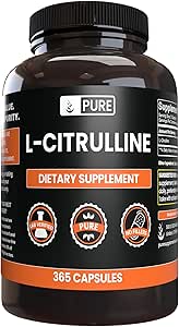 Pure Original Ingredients L-Citrulline (365 Capsules) No Magnesium Or Rice Fillers, Always Pure, Lab Verified