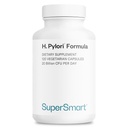 Supersmart H. Pylori Formel 20 Millioner CFU per dag - Probiotisk Lactobacillus Reuteri DSM 17648 Supplement- 124; Non- GMO & Gluten Free - 120 Vegetariske kapsler