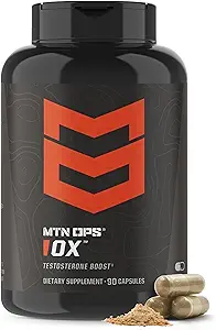 MTN OPS Ox Testosteron Booster, Testosteron Supplement for mænd Blend med Tribulus Terrestris & Adrenal Support Blend med Maca Root Kapsler, 30 Servere
