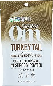 Om Mushroom Superfood Organic Turkey Tail Matrix Powder, 3,5 OZ
