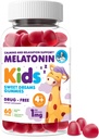 Dr.Moritz Melatonin Gummies for Kids & Voksnes (Age 4 +) - Natural Berry Flavor, Gentle Sleep Aid & Nighttime Support, Natural Kids Sleep Aid Gummies, 60 Greve