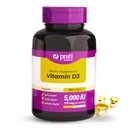 D3- vitamin 5000 IE - 500 Softgels - understøtter forsvarssystem, ben & muskelsundhed - familiestørrelse