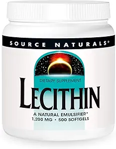 Kilde Naturals Lecithin 1200 mg, En naturlig emulgator - 500 Softgels