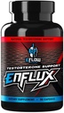 eFlow Nutrition Enflux Natural T Support med KSM- 66 Ashwagandha - Supplement til Support Lean Body Mass for Mænd og Kvinder - Bukkehorn, DIM, Longjack & AstraGin - 90 kapsler (30 dages forsyning)