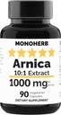 MONOHERB Arnica Extract 1000 mg - 90 Vegetariske kapsler