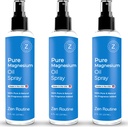 Pure Magnesium Oil Spray - 8oz (3 Pack) - Organic USP Grade, Magnesium Oil for Feet, Magnesium fra gamle mineraler - Aceite de magnesio para Los pies - Natural Magnesium Chloride, Made in USA
