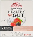 TERRA OPRININ Sund Gut Stick Packs, L- Glutamin, Slippery Elm, Aloe Vera, Licorice Root Extract, Gut Health, fordøjelsesstøtte, Leaky Gut Reparation, immunfunktion, On- The- Go, 21 Ct, Berry