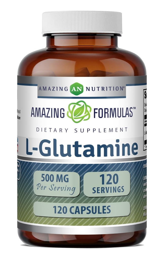 Amazing Formulas L- Glutamin Amino Acid Supplement- 124; 500 Mg