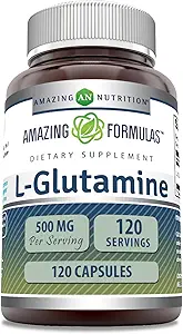 Amazing Formulas L- Glutamin Amino Acid Supplement- 124; 500 Mg