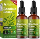 4 oz Rhodiola Rosea Supplement Rhodiola Rosea Root tinktur Drops 2100mg (Rhodiola rosea L.) Rhodiola ekstrakt Absorber bedre end kapsler, 2 måneder Support, 84 Servering, Alkohol- Free - 2 Oz, pakke med 2