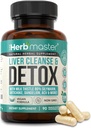 Nora Ross Herbmaster lever rense Detox & reparation - 27-in-1 Herbal lever support supplement til mænd og kvinder - Mælk tidsel tillæg w / Artiskoke ekstrakt, Cholin, Zink & Mælkebøtte Root - 45 Serveringer