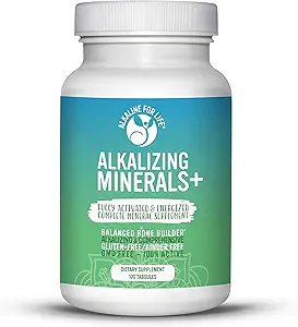 Alkaliserende mineraler + 240 Tæl - alkaline trace mineraler Plus Calcium, Magnesium, Kalium Mineral kosttilskud Alkalisering Kosttilskud og Multimineral med daglige mineraler til pH balance