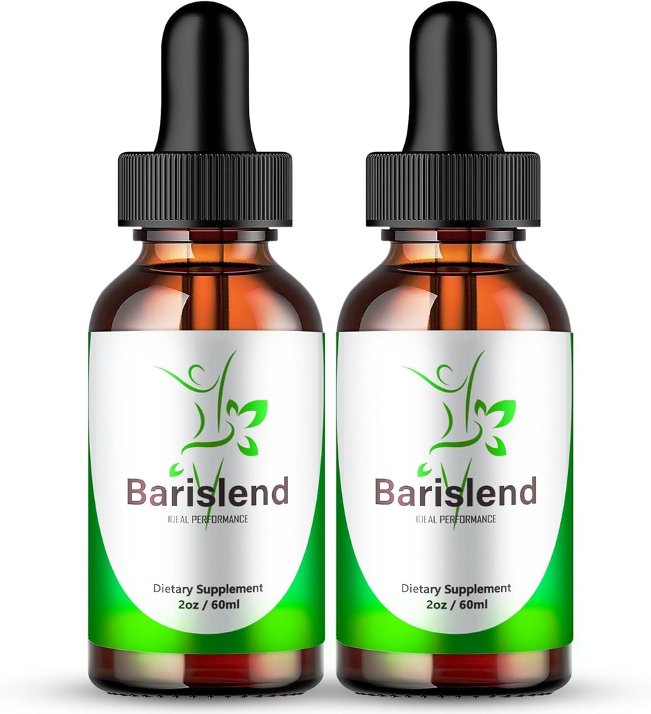 Barislend Drops, Barislend Supplement Premium Liquid Drops, Barislends Advanced Formel Drops - Maksimal styrke, Official Barislend Liquid Drops, Bari Slend Alle naturlige support anmeldelser (2 Pack)