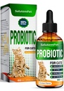 Probiotika til katte til fordøjelsesstøtte - Kat Probiotika til indendørs katte Hjælp med kolik, opsat stomachs, Diarré, Gas, og Bloating - Prebiotika + Pleasant kylling flavor Inside - 2 Oz