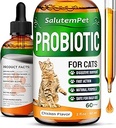 Probiotika til katte til fordøjelsesstøtte - Kat Probiotika til indendørs katte Hjælp med kolik, opsat stomachs, Diarré, Gas, og Bloating - Prebiotika + Pleasant kylling flavor Inside - 2 Oz