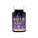 Biotin + Beauty Blend - 25.000 mcg Complex med Collagen, Keratin, MSM - Hår, Hud & Nail Support - Glutenfri - GMP, ISO 22000, HACCP Certified - COA Tilgængelig - 60 kapsler