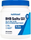 Nutricost Keto BHB Exogene Ketoner 4- in-1 (30 Servere) 12g Beta- Hydroxybutyrat (BHB) Per Servering, (Unflavored) - Ketone Salts