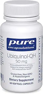 Ren indkapsling Ubiquinol- QH 50 mg 1 124; Aktiv form af CoQ10 til støtte immunforsvar, cellulær energi og kardiovaskulær sundhed *