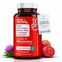 En dosis af Genopretningsgrad 124; Lever Detox; Fremstillet i USA; 124; USDA; 124; Hydration Support for bedre morgen Inddrivelse Asian Flush • 124; Dihydromyricetin DHM, Quercetin, Vitamin B, Milk Thistle, Prickly Pære, • 124; (45 piller)