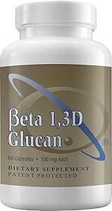 Transfer Point immunsupport supplement Højt renset Beta 1,3D glucan 100 mg per kapsel (b- glucan fiber) (pakke med 1)