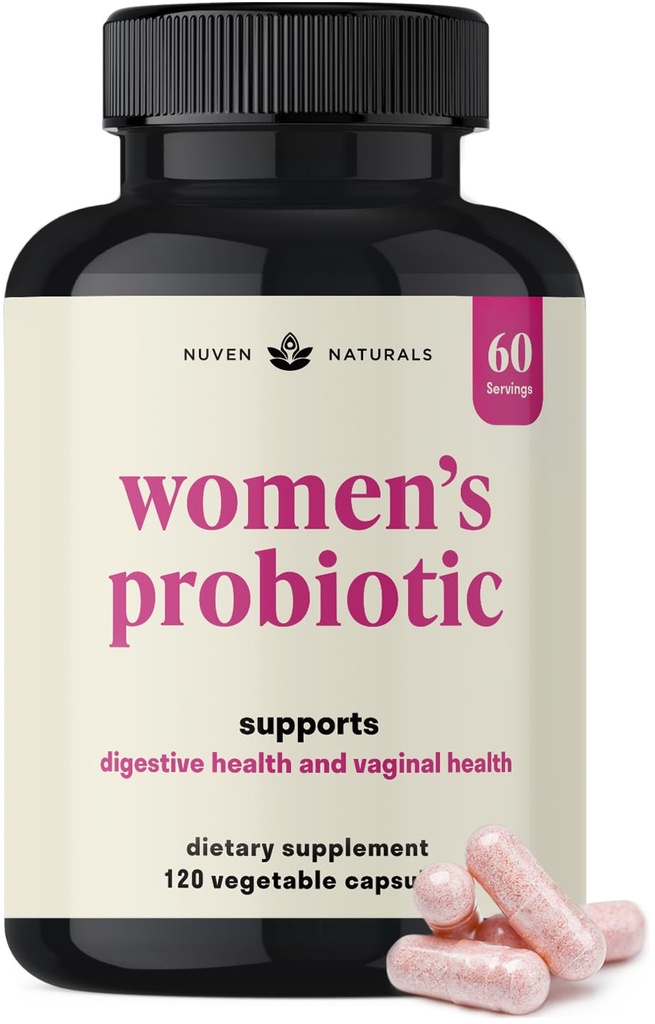 3-in-1 Dame Probiotic - 60 Servering - 12 Unique Stains, Prebiotics, D- Mannose, & Cranberry for fordøjelsessygdomme, vaginal sundhed & immunforsvar - Prebiotika og probiotika til kvinder