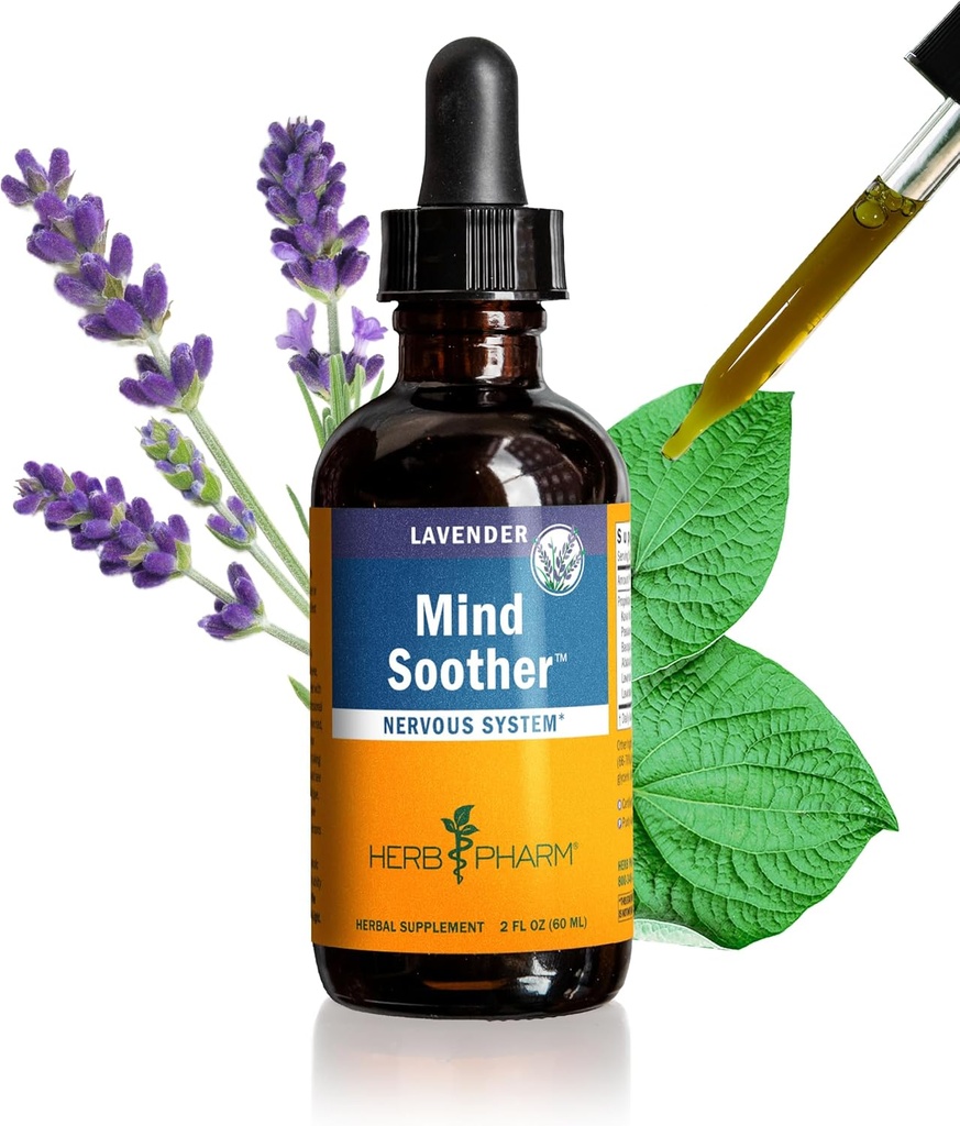 Herb Pharm Angst Sother Liquid Herbal Formel med Kava Extract og Lavendel Essential Oil til Mild og Occasional Angst Support * - 2 Ounce