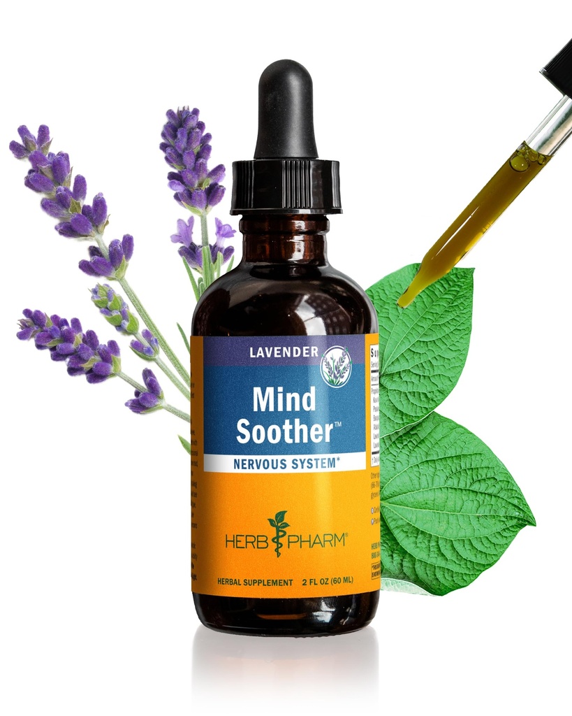 Herb Pharm Angst Sother Liquid Herbal Formel med Kava Extract og Lavendel Essential Oil til Mild og Occasional Angst Support * - 2 Ounce