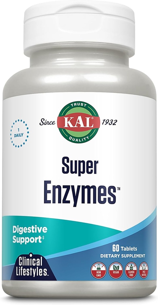 Kal Super Enzymes Tablets, 60 Greve