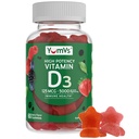 YUM- V Vitamin D3 Gummies 5000 IE 125mcg D3 Gummies - Support immunforsvar, Stærk Bone Health - Non- GMO, Gluten- Free, Dairy- Free, Vitamin D Gummy (60 Greve)