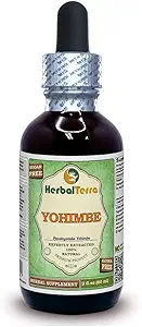 Yohimbe (Pausinystalia Yohimbe) Glycerit, Tørret Bark Alkohol- Free Liquid Extract 2 oz