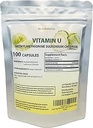 U-vitamin, methylmethionin Sulfoniumchlorid 500 mg, 100 Vegankapsler, Sølv