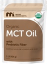 Organisk MCT Oil Powder med Prebiotic Fiber, 1 Pund (16 Ounce), Fast Fuel til Body and Brain, C8 MCT Oil til Coffee Creamer, Ingen GMO 'er, Keto Diet, Vegan