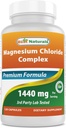 Best Naturals Magnesium Chloride (Cloruro De Magnesio) Complex 1440 mg per Serving - 120 Capsules