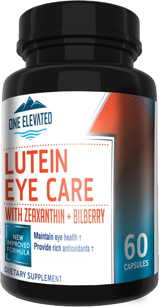 Nyligt forbedret Super Strength Eye Care Formel - Højeste Pharmaceutical Grade Lutein, Zeaxanthin, Bilberry - Største biotilgængelighed - Rich Antioxidants - Arbejder synergistisk for Optimum Resultater