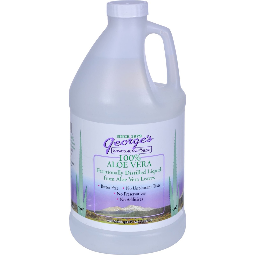 Aloe Vera Liquids Drink 64 oz George 's Always Active Aloe 64 Fl Oz (pakke med 1)