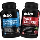 Glucosamin Chondroitin MSM Gurkemeje & Tart Cherry - Joint Health Supplement Knee Bone & Joints, Rensning Urisyre Cleanse Flush Antioxidant Pills - Joint Support Pills & Tart Cherry Extract Kapsler
