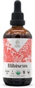 Hibiscus USDA Organic Alcohol- Free Extract n. 124; Kosttilskud, højpotens Tincture 1.4; Natural Certified Organic Hibiscus (Hibiscus Sabdariffa) Tørret blomst (4 oz)