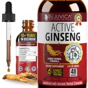 Aktiv Ginseng Koreansk Rød Panax Ginseng med naturlige Ginsenosider - All- Natural Advanced Liquid løsning til 2X Absorption - Understøtter sund energi, Vitality, Mood og mere