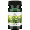 Swanson Black Ginger Extract - fremmer sund blodcirkulation og fysisk Vigor - Kan hjælpe hjerte sundhed, muskelvæv og velvære - (30 Veggie kapsler, 100 mg hver) 1 pakke