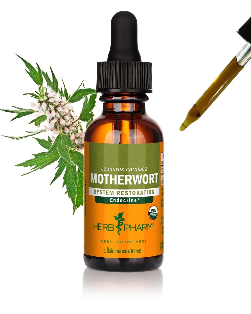 Herb Pharm Certified Organic Mothert Liquid Extract til Endokrine System Support - 1 Ounce