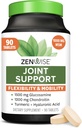 Zenwise Health Joint Support Supplement med Glucosamine Chondroitin MSM, Curcumin & Sulfate - Fælles sundhed for kvinder & mænd - Mobilitet og fleksibilitet Support til Knee, Cartiage & Bone - 90 Greve